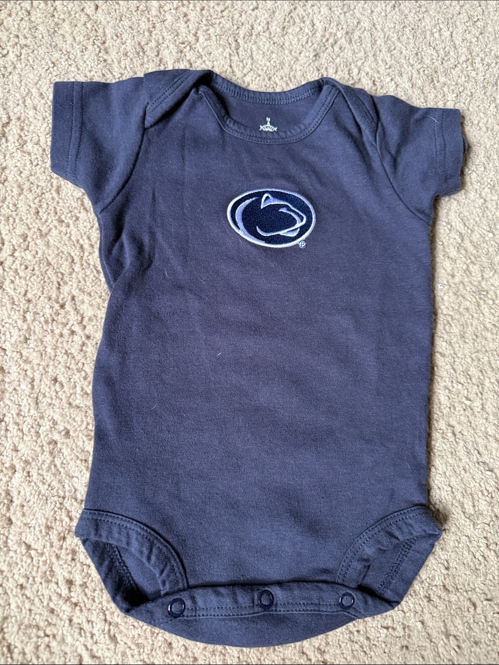 Navy Blue Penn state Baby One-Piece Bodysuit